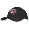 Cap - mod. 4086:Black, Cotton, Red